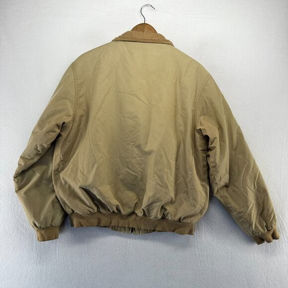 Vintage Ralph Lauren Jacket Men's Medium Brown Tan Fleece Lined Corduroy Collar - Picture 13 of 15